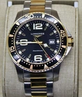 Longines Hydroconquest Ref. L3.640.3, 300m Rotating Bezel Black Dial Swiss Watch