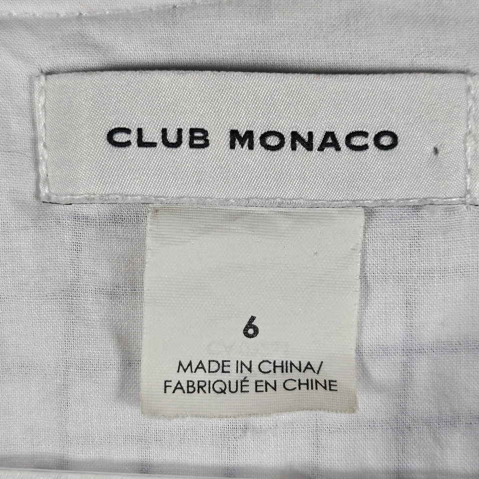 Mameluco Club Monaco para mujer con estampado a cuadros Cahdell talla 6 crema claro azul marino Foto 3 de 4