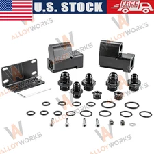 Universal FULL FLOW ETHANOL 6AN/8AN E85 Conversion Flex Fuel Sensor Adapter Kit.