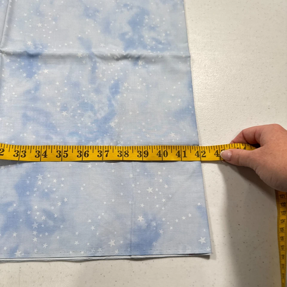 moda quilting fabric cotton blue abstract stars clouds 42x43 1 yard 32524 japan - Image 4 of 4