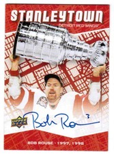 25/26 DETROIT RED WINGS CENTENNIAL BOB ROUSE ST-BR STANLEYTOWN SIGNATURES AUTO