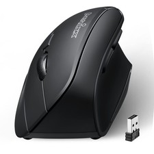 PERIMICE-715II Wireless Ergonomic Vertical Mouse - 2.4 G - 800/1200/1600 DPI ...