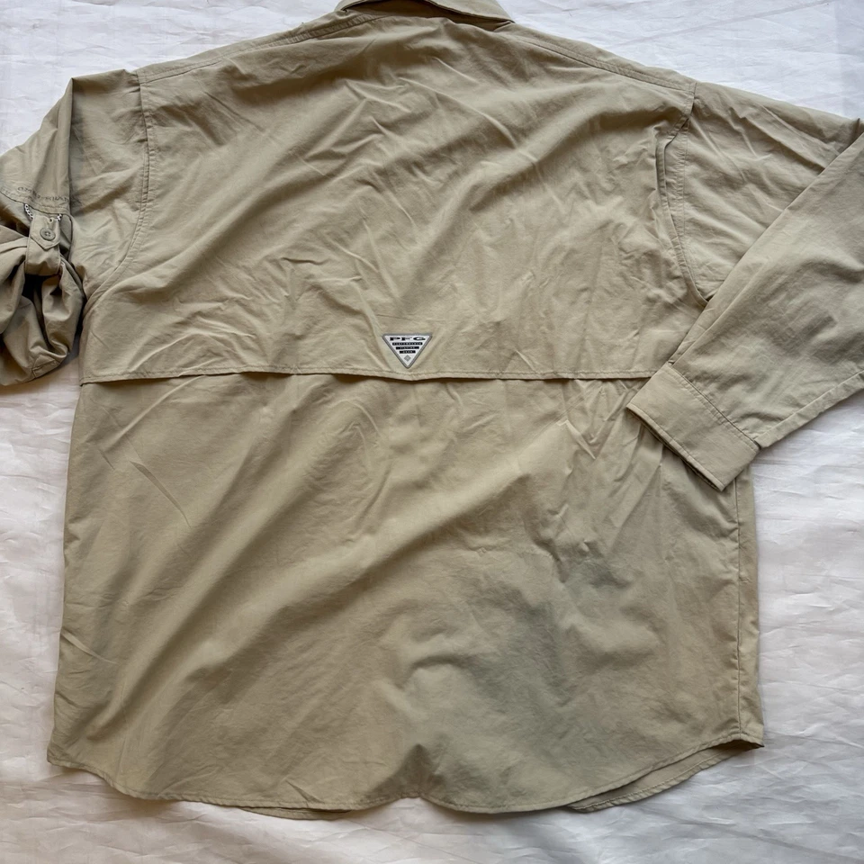 Camisa Columbia Florida Gators PFG ventilada manga larga color caqui tostado para hombre XL XLarge Foto 3 de 4