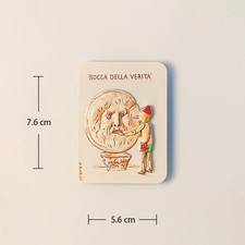 Italy BOCCA DELLA VERITA Resin Refrigerator magnet 3D travel souvenirs craft