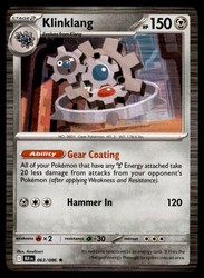Klinklang 063/086 Black Bolt Holo Rare