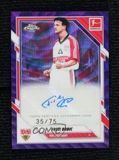 Fredi Bobic Chrome Bundesliga 2025 Purple Wave Refractor /75 Auto