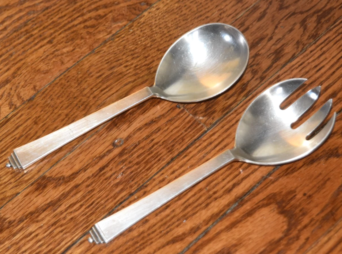 Georg Jensen Antique US Sterling Silver Salad Servers for sale | eBay