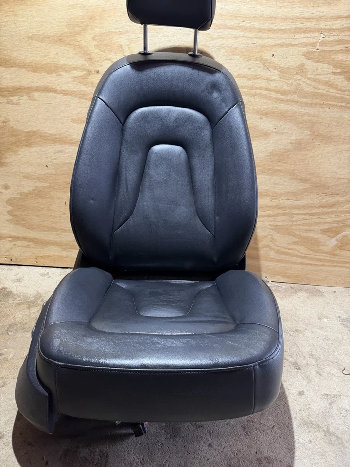 Assento de couro elétrico passageiro dianteiro direito Audi A4 S-Line 2013-2016 - Preto - Imagem 3 de 3