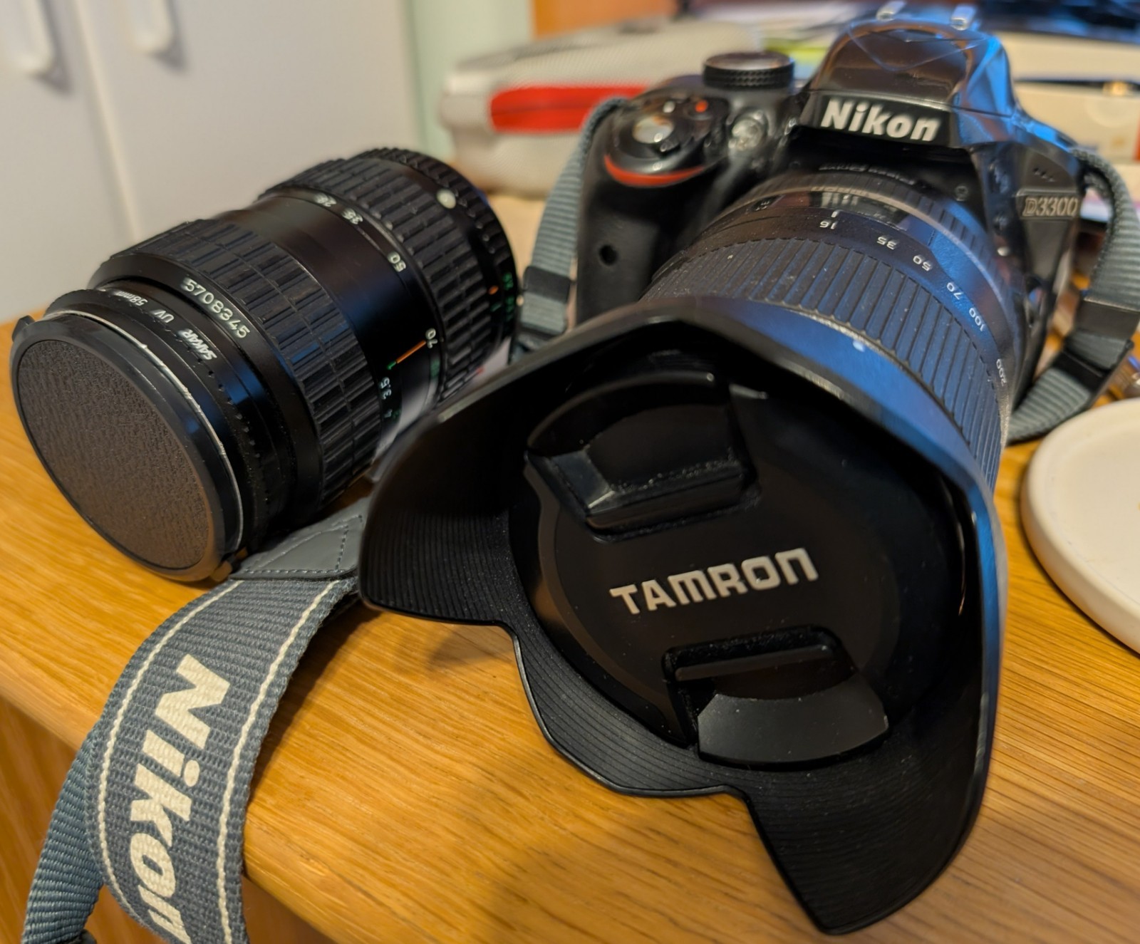 Nikon D D3300 24.2MP Digital SLR Camera - Black (Kit w/ 18-55mm and 55-200mm...