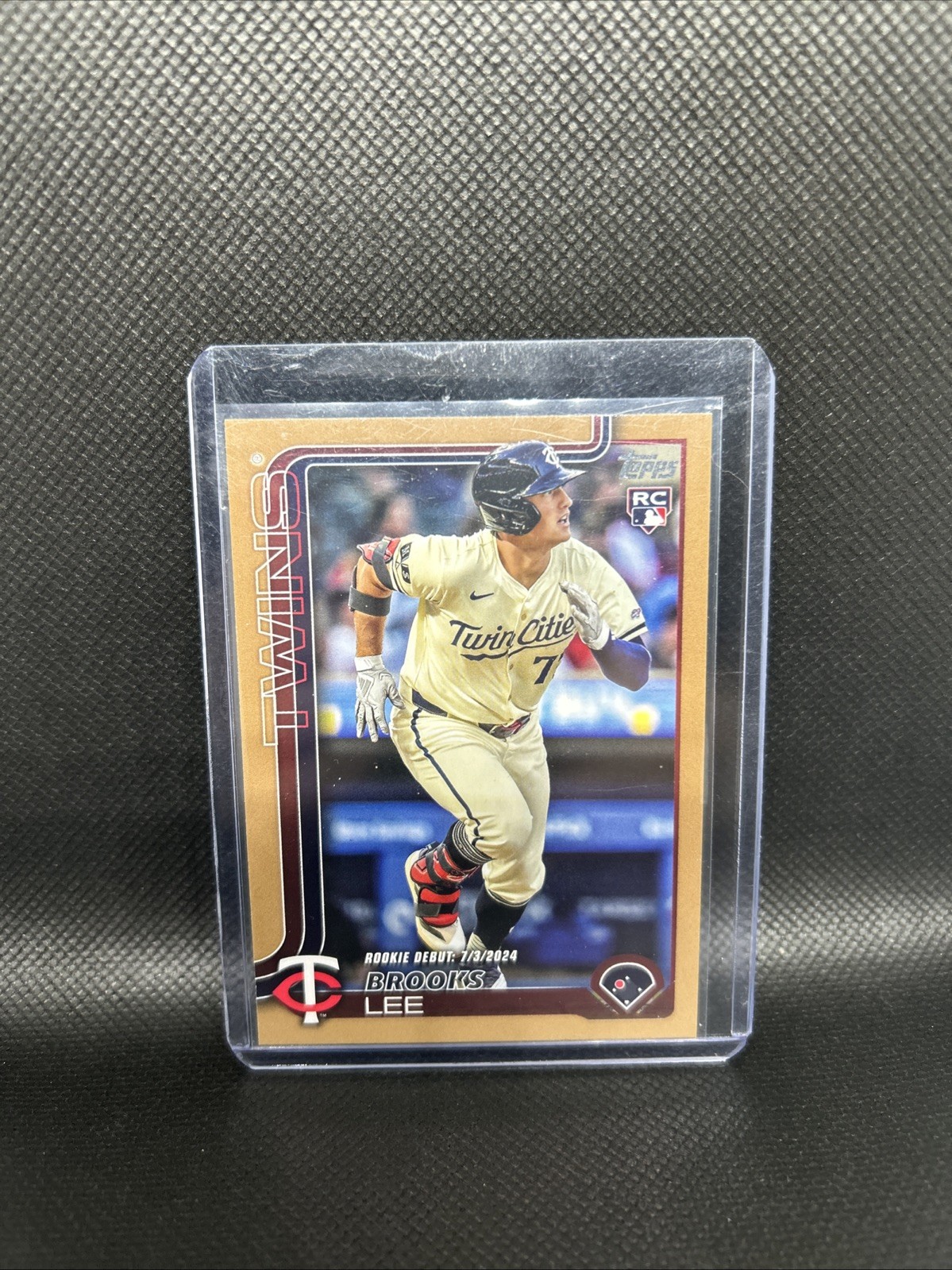 BROOKS LEE 2025 Topps Series 1 Gold Rookie Card #317 (RC) /2025 Twins