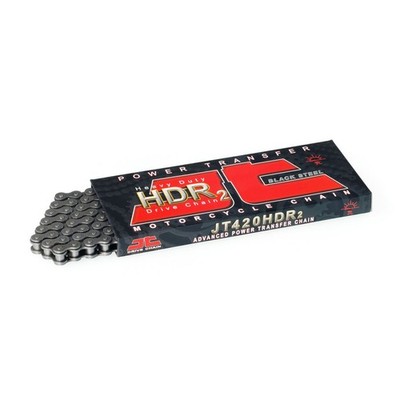 JT HDR Heavy Duty Chain Black 420-134 Derbi 50 Senda SM Racing 2018 - 2020