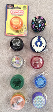 Vintage Yo Yos, Variety of a Lot of 10 - Yomega, Fireball, Challenger, Duncan
