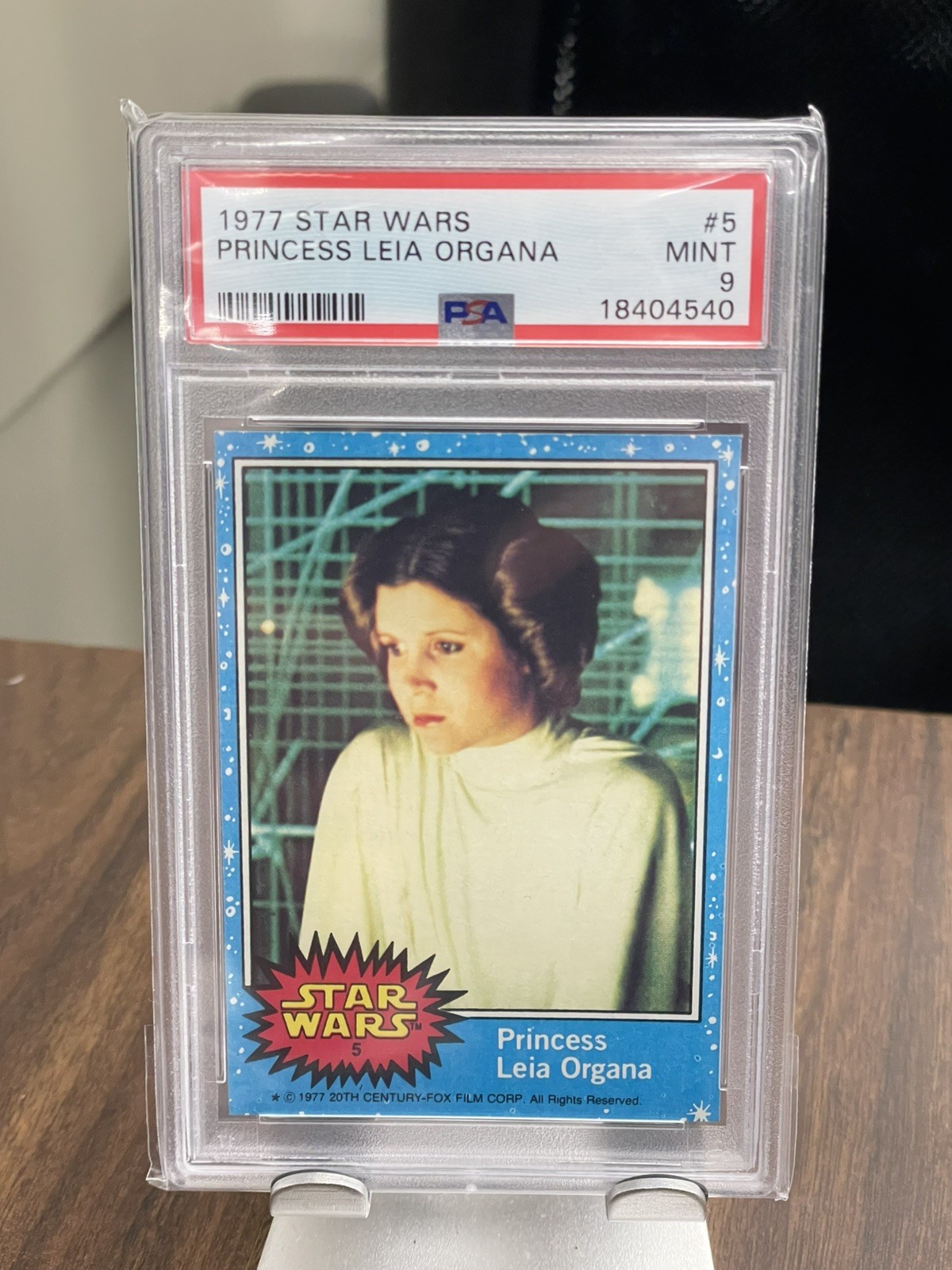 1977 Topps Star Wars Princess Leia Organa #5 PSA 9 MINT
