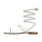 Women's Flat Diamante Strappy Sandals Ladies Lace up Sparkly Glitter Shoes US8 — photo 2