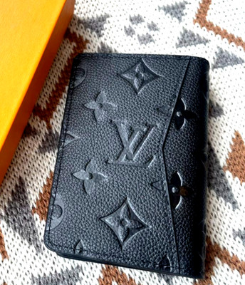 Louis Vuitton Monogram Empreinte Black  Leather Pocket Organiser (FAST SHIPPING)