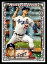 2023 Topps Holiday #H155 Bobby Miller Metallic