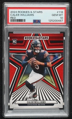2024 Panini Rookies & Stars Rookies Red Caleb Williams #118 PSA 10 GEM MT RC