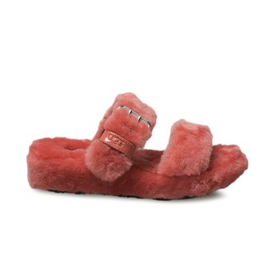 UGG FUZZ YEAH MARIPOSA SHEARLING SLIDE STRAP WOMEN'S SANDALS SIZE US 8/UK 6 NEW