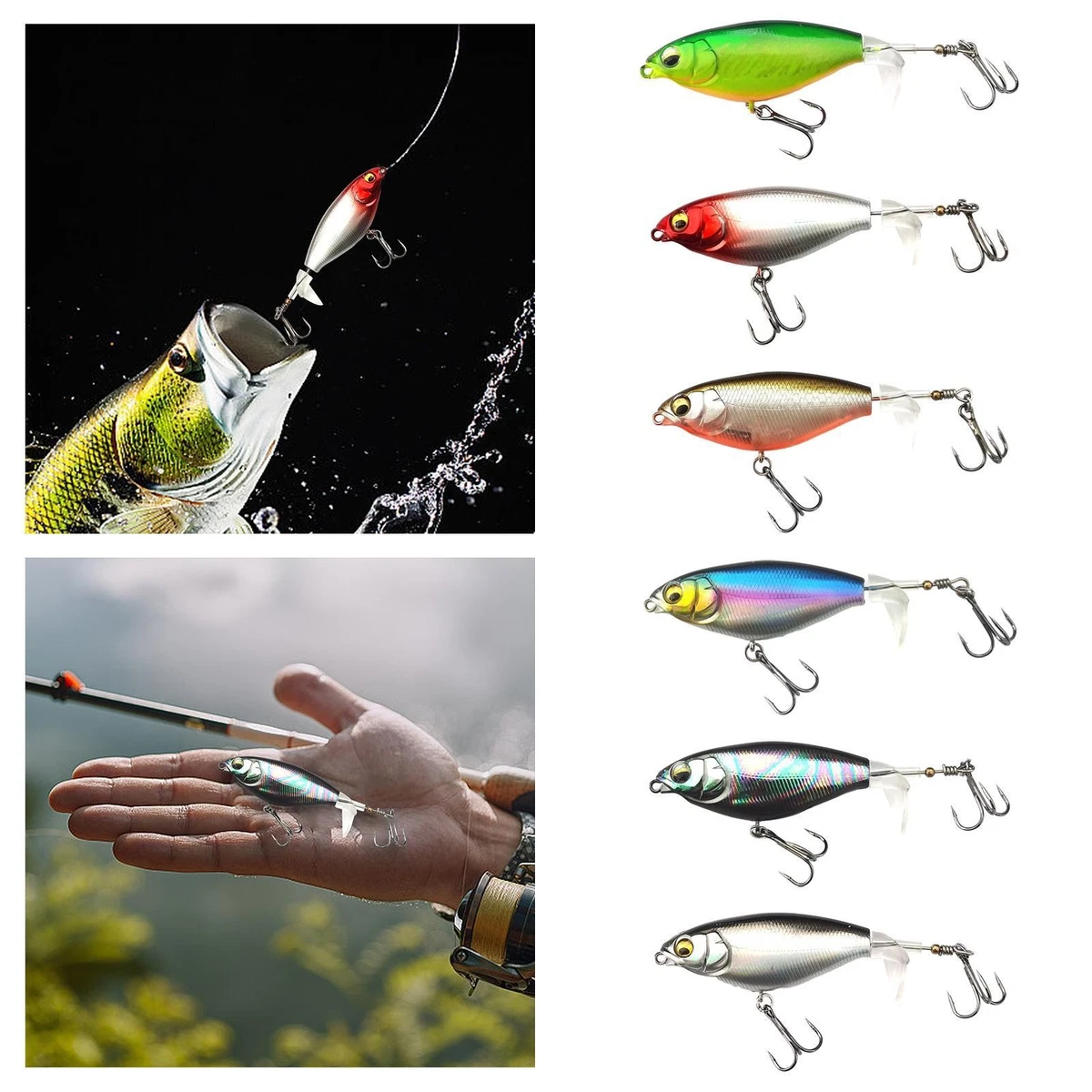 Leurre De Pêche Vintage Millsite - Bouchon De Pagaie Grenouille Topwater