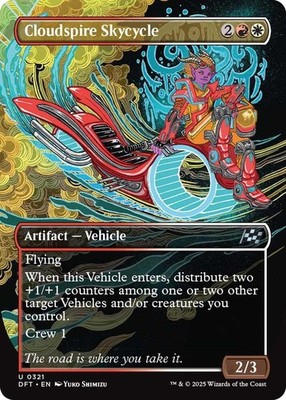 Cloudspire Skycycle (Borderless) 321 Aetherdrift Magic: The Gathering Foil NM