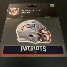 NEW ENGLAND PATRIOTS HELMET/TEAM NAME CAR DECAL STICKER