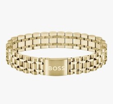 BOSS Jewelry Men's OWAN Collection Link Bracelet in Stainless Steel