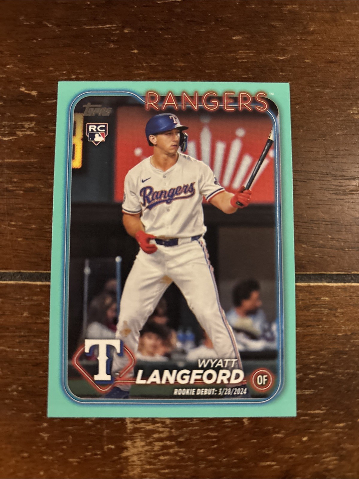 2024 Topps Update Series - Rookie Debut Wyatt Langford #US341 Aqua (RC)