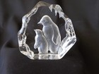 Penguin Paperweight Royal Crown Collection Reversed Cut Crystal — photo 1