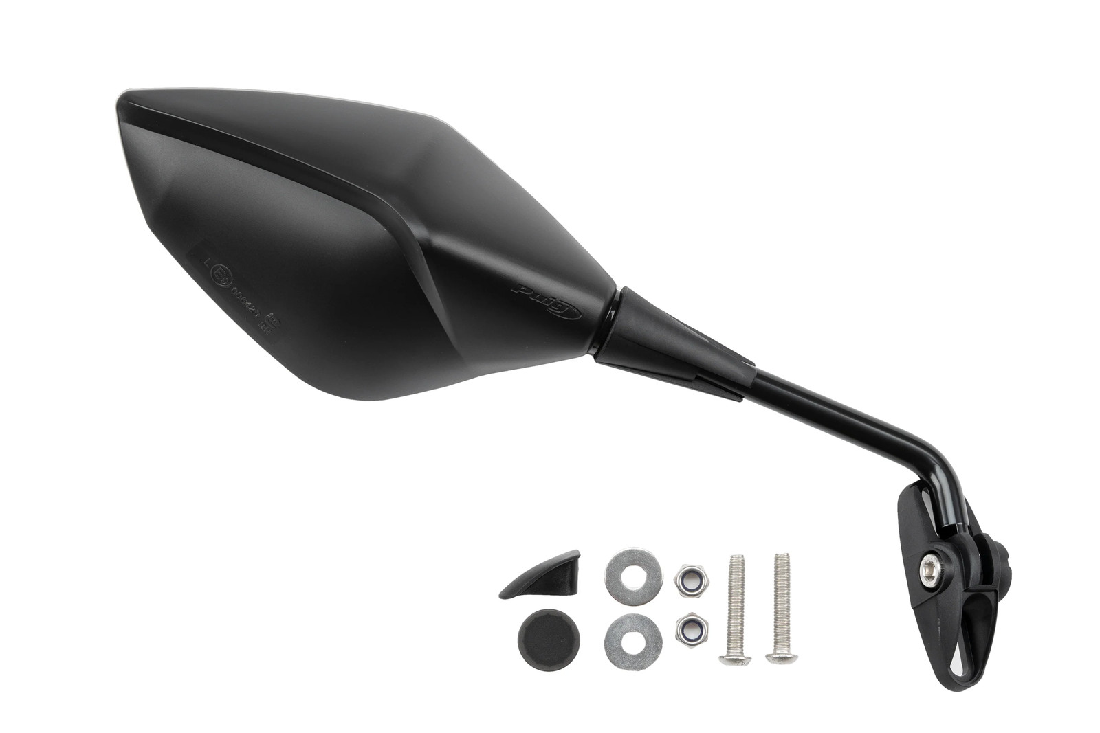 Puig Z3 Mirror Right - Fairing Fitment - 70 Degree Angled Arm | Black