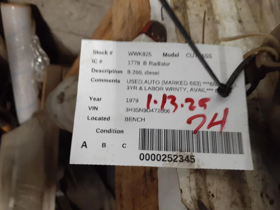 Radiador 8-350 compatible con 79 CUTLASS 616042 Foto 4 de 4