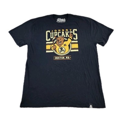 Johnny Cupcakes Boston Bruins Shirt Mens Extra Large JC Bear Hockey MA Adult A26