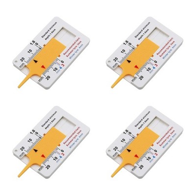 Profiltiefenmesser 0-20 mm Kunststoff Tiefenmesser Reifen Messbereich Profilm...