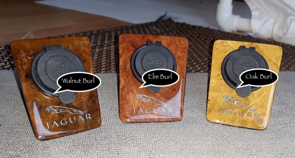 Jaguar XJS Wood New Ski-Slope Console Panel USB - Image 3 of 4