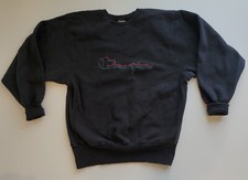 90’s Champion Crewneck Size Large Faded Black Made In USA Reverse Weave
