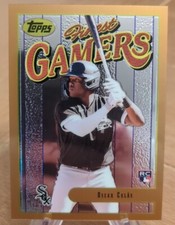 2023 Topps Finest Flashbacks Gamers RC Insert Oscar Colas Chicago White Sox