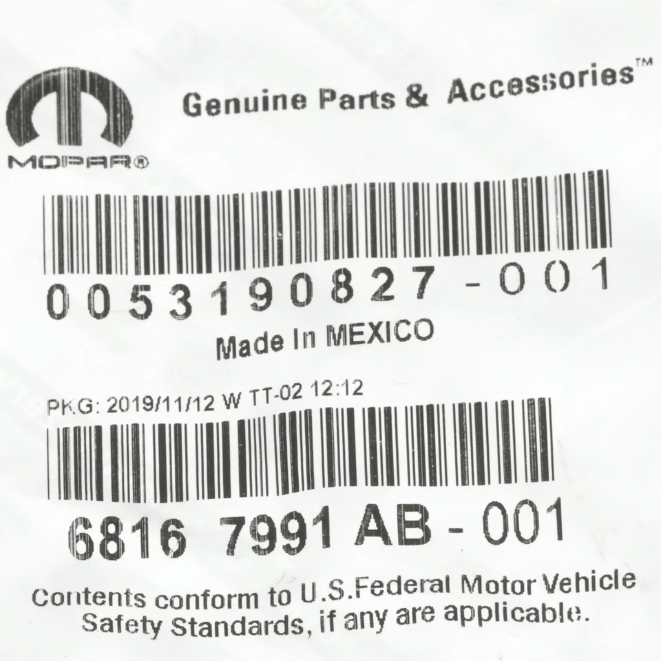 14-18 RAM PROMASTER 1500 2500 3500 JUNTA TUBO ESCAPE OEM NUEVO MOPAR 68167991AB Foto 4 de 4