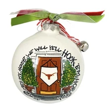Texas Longhorns 4” Ceramic Ornament by Magnolia Lane-My House-NIB