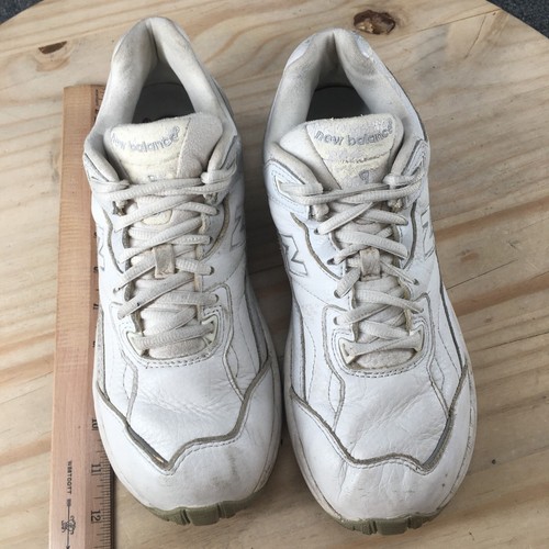 New Balance Shoes Womens 9.5 AA 925 Athletic Low Sneakers WW925WT White Leather - 第 8/16 張圖片