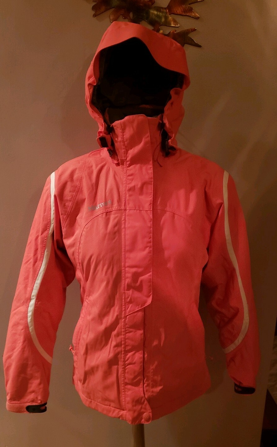 Marmot ladies ski parka hooded coral 