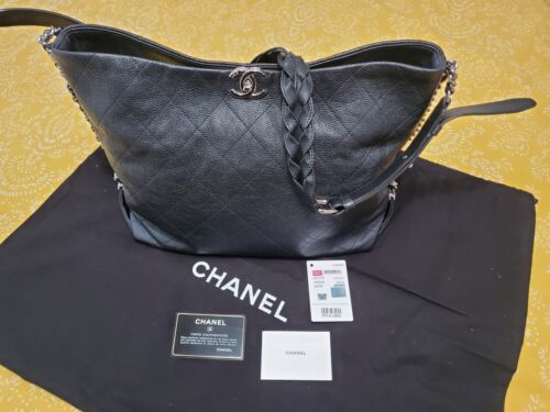 Chanel Caviar Calfskin Large Big Bang Hobo bag Bl… - image 1