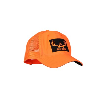Deer Camp Blaze Orange Hunting Hat