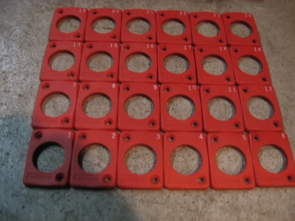 24 channel 48 piece.  WhirlWind XLR snake input connectors. 24 count. Numbered. - Image 3 of 4