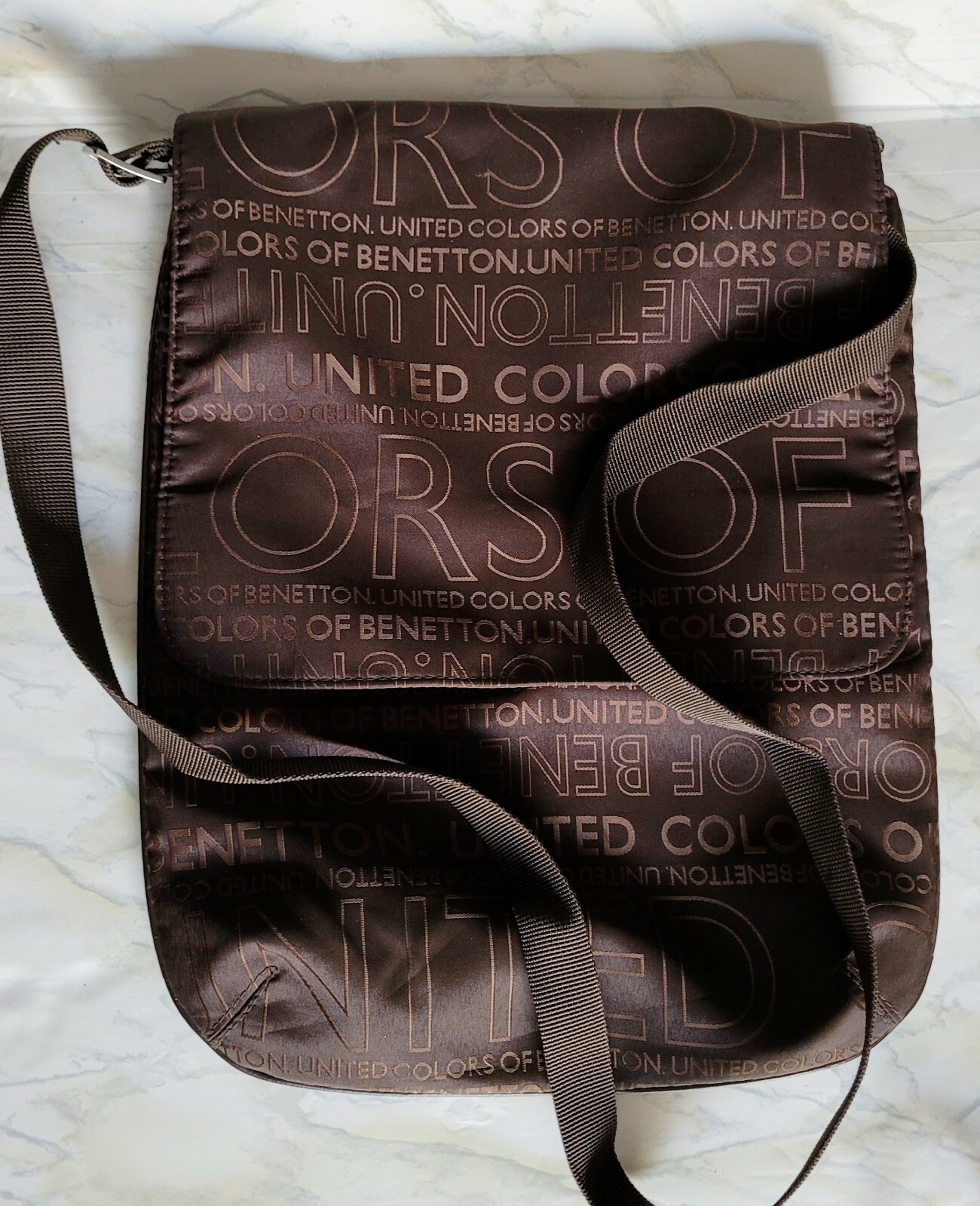 Vintage Crossbody Messenger Logo Bag by UNITED COLORS… Gem