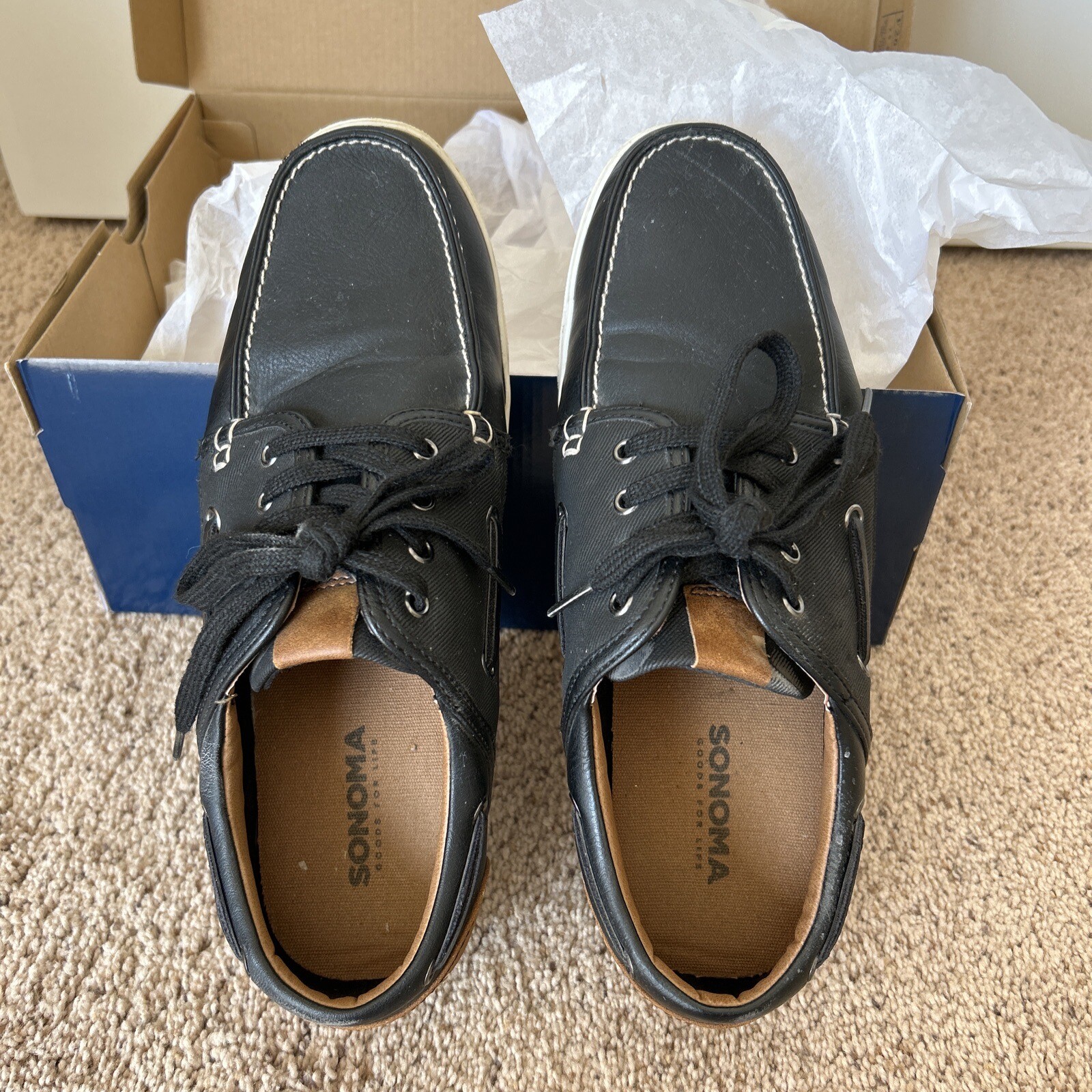 SAOLA Scarpe eleganti Oxford da uomo Sonoma Goods for Life® ortolite eco nero marrone 9