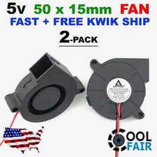 5v 50mm Blower Radial Cooling Fan 5015 Hotend Extruder 3D Printer 2Pin 2 Pcs A9