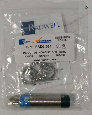 1 NEW RADWELL RAD01054 PROXIMITY SENSOR NNB ***MAKE OFFER***