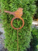 Edelrost Gartenstecker Futterstation Vogel Meli Rankstab Gartenstab Metall Rost