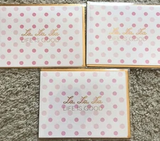 NIP Lot Of 3 XOXO Dominique “Life Is Good” Blank All Occasion Note Cards $22.50