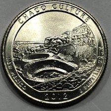 2012 D - Chaco Culture National Park ATB Quarter Dollar Coin