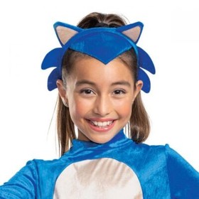 Child Sonic Hedgehog Blue Velvet Dress Leggings Girls Halloween Costume S-XL